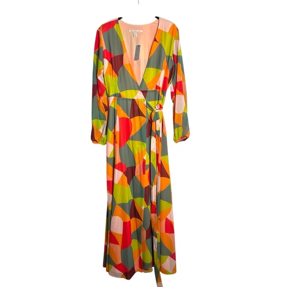 Anthropologie NEW! Hutch Lysette Wrap Maxi Dress NWT SZLP - Picture 2 of 13